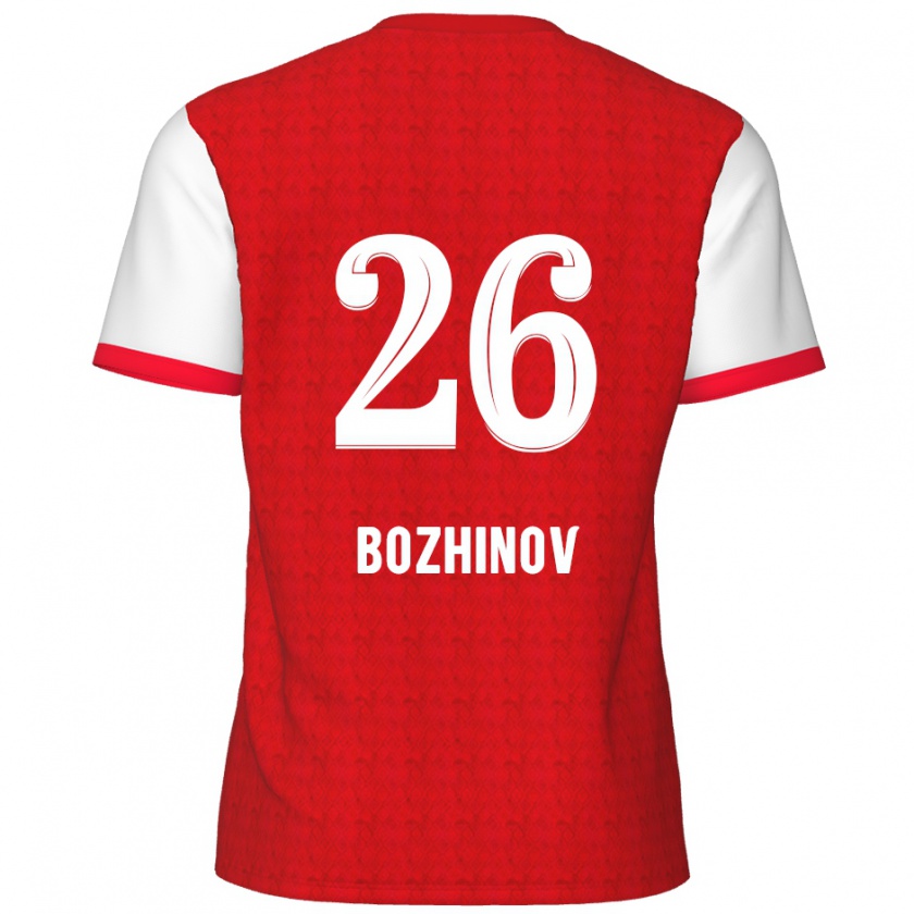 Kandiny Heren Rosen Bozhinov #26 Rood Wit Thuisshirt Thuistenue 2024/25 T-Shirt België