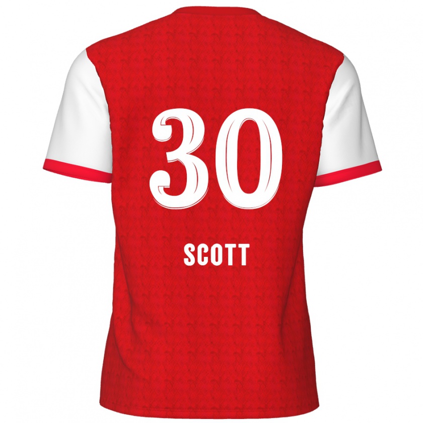 Kandiny Heren Christopher Scott #30 Rood Wit Thuisshirt Thuistenue 2024/25 T-Shirt België