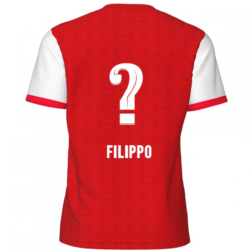 Kandiny Heren Niels Filippo #0 Rood Wit Thuisshirt Thuistenue 2024/25 T-Shirt België