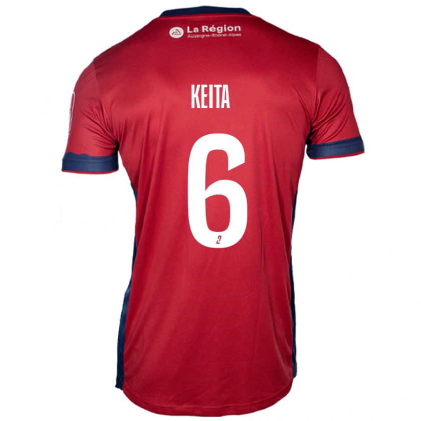 Kandiny Heren Habib Keïta #6 Licht Bordeauxrood Thuisshirt Thuistenue 2024/25 T-Shirt België