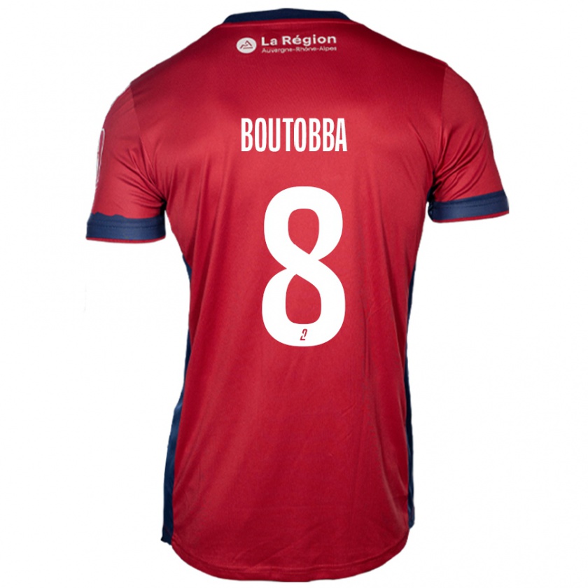 Kandiny Heren Bilal Boutobba #8 Licht Bordeauxrood Thuisshirt Thuistenue 2024/25 T-Shirt België