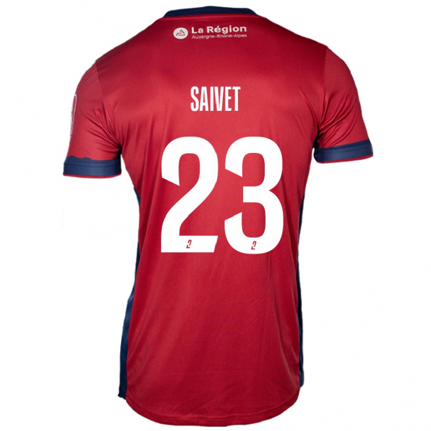 Kandiny Heren Henri Saivet #23 Licht Bordeauxrood Thuisshirt Thuistenue 2024/25 T-Shirt België