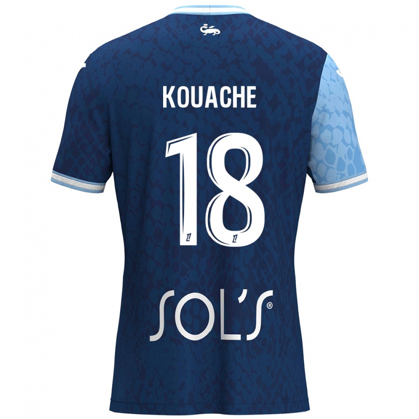 KandinyメンズÉva Kouache#18スカイブルー ダークブルーホームシャツ2024/25ジャージーユニフォーム