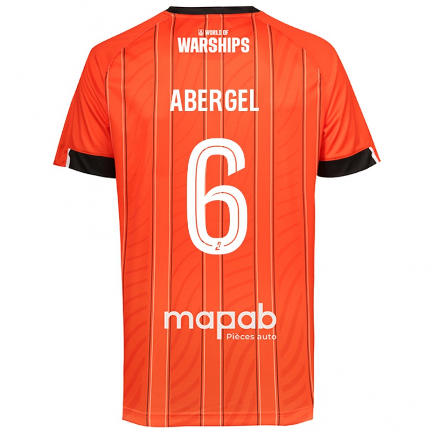 Kandiny Heren Laurent Abergel #6 Oranje Thuisshirt Thuistenue 2024/25 T-Shirt België