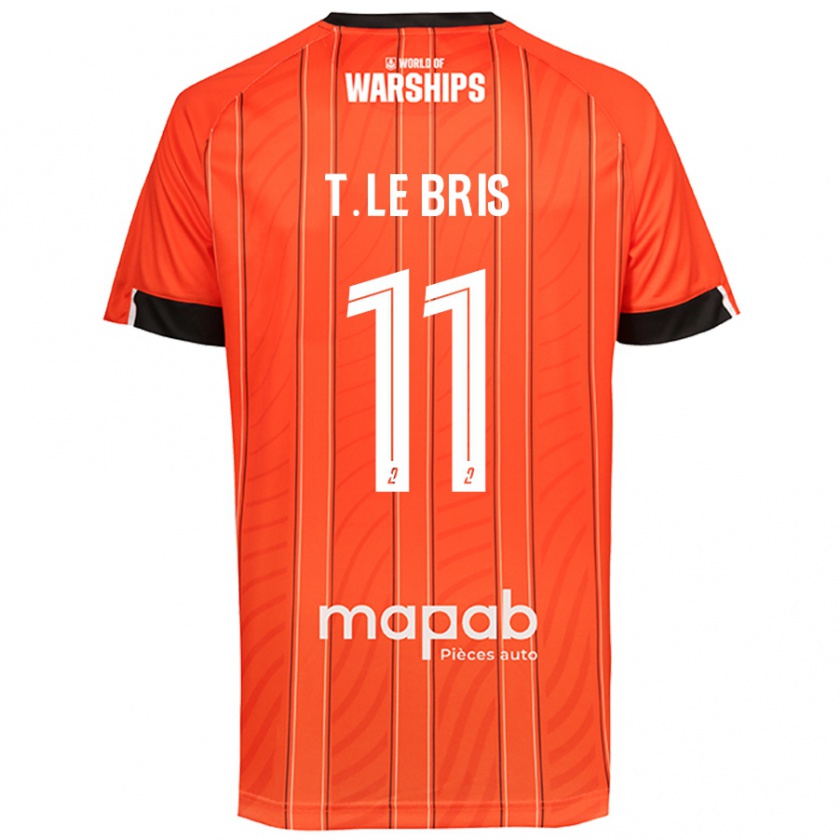 Kandiny Hombre Camiseta Théo Le Bris #11 Naranja 1ª Equipación 2024/25 La Camisa