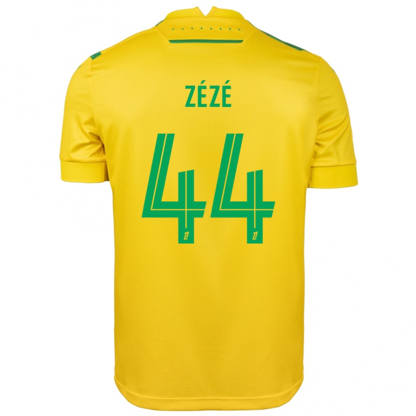 Kandiny Hombre Camiseta Nathan Zézé #44 Amarillo Verde 1ª Equipación 2024/25 La Camisa México