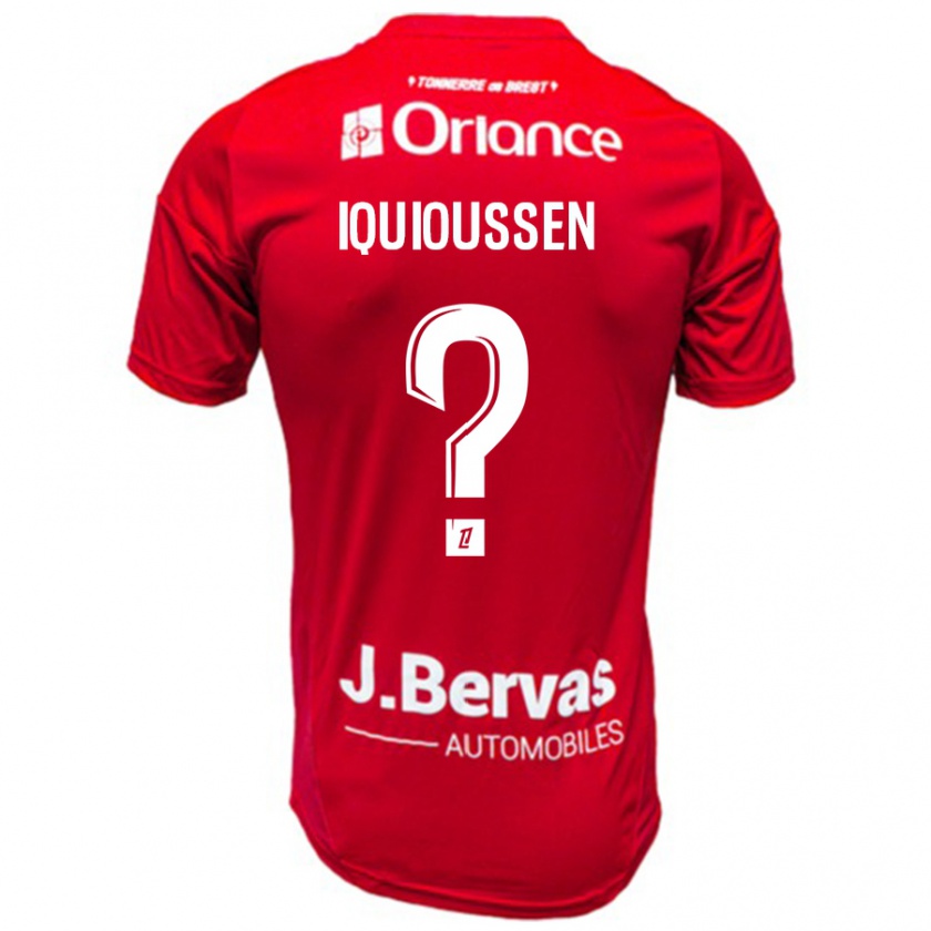 Kandiny Heren Adam Iquioussen #0 Rood Wit Thuisshirt Thuistenue 2024/25 T-Shirt België