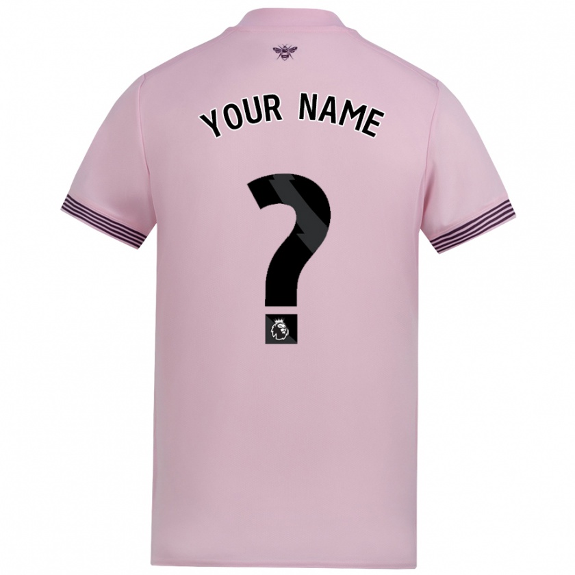 Kandiny Hombre Camiseta Su Nombre #0 Rosa 2ª Equipación 2024/25 La Camisa