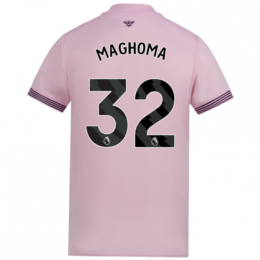 Kandiny Homem Camisola Paris Maghoma #32 Cor-De-Rosa Alternativa 2024/25 Camisa Brasil