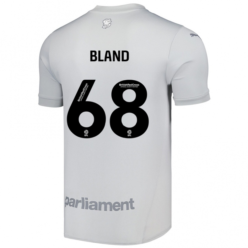 Kandiny Hombre Camiseta Jonathan Bland #68 Gris Plata 2ª Equipación 2024/25 La Camisa