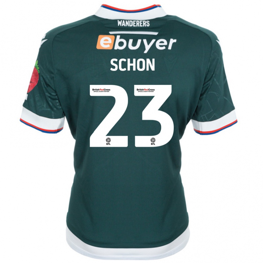 Kandiny Uomo Maglia Szabolcs Schön #23 Verde Scuro Kit Gara Away 2024/25 Maglietta