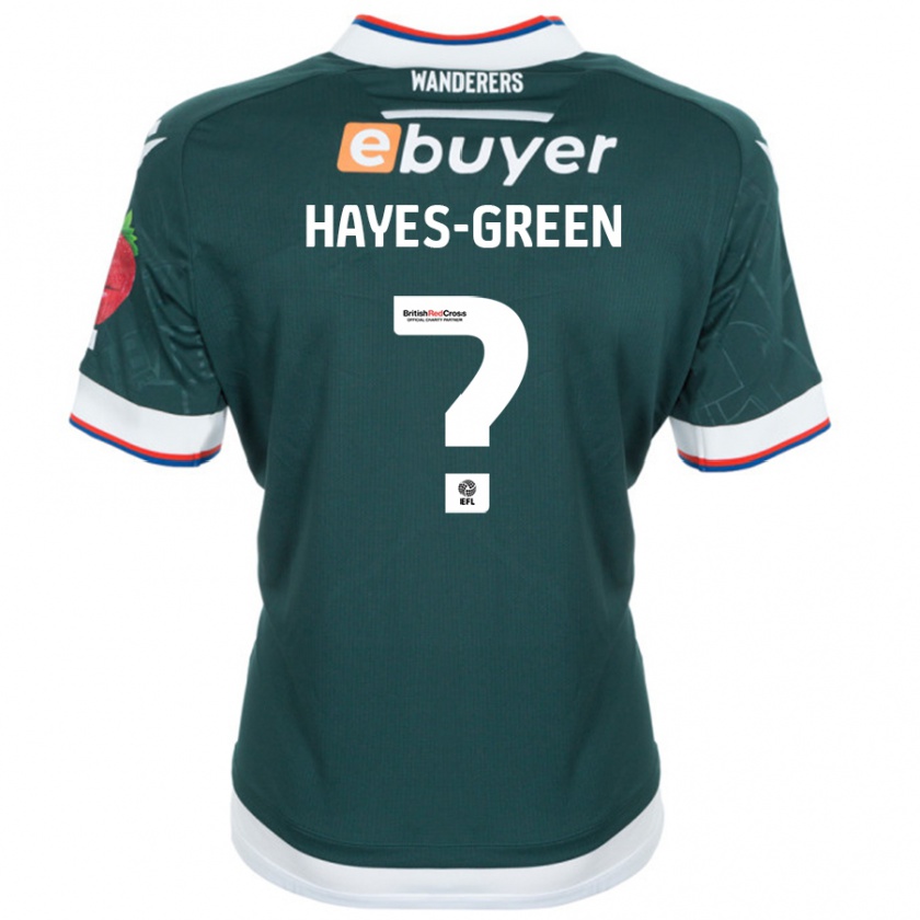 Kandiny Hombre Camiseta Charlie Hayes-Green #0 Verde Oscuro 2ª Equipación 2024/25 La Camisa