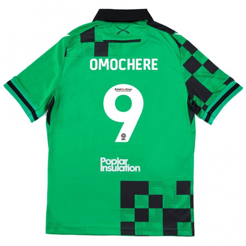 Kandiny Uomo Maglia Promise Omochere #9 Verde Nero Kit Gara Away 2024/25 Maglietta