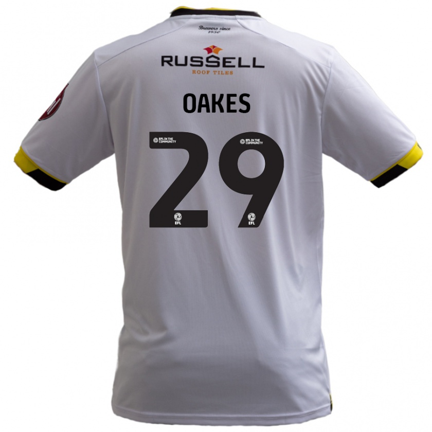 Kandiny Homem Camisola Toby Oakes #29 Branco Alternativa 2024/25 Camisa Brasil