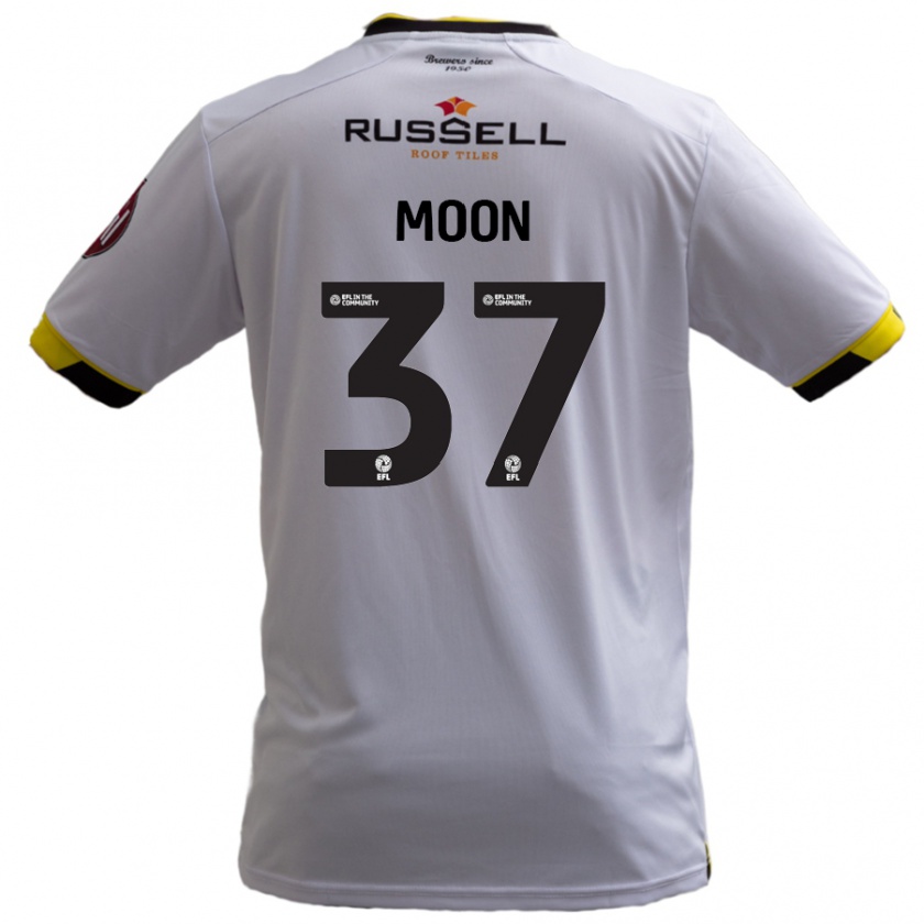 Kandiny Män Jasper Moon #37 Vit Bortatröja Matchtröjor 2024/25 Tröjor T-Tröja