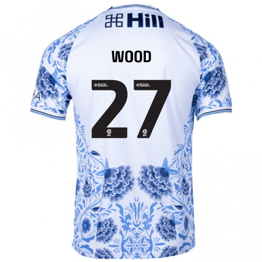 Kandiny Herren Zoe Wood #27 Weiß Blau Auswärtstrikot Trikot 2024/25 T-Shirt Österreich