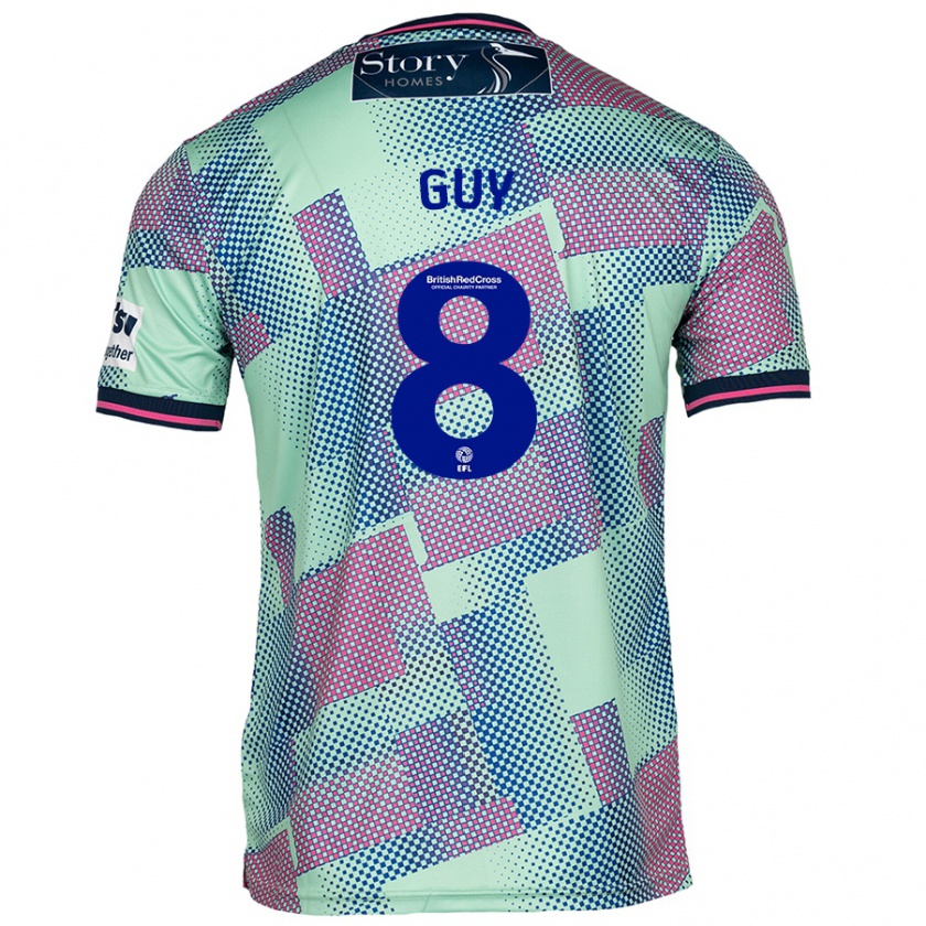 Kandiny Hombre Camiseta Callum Guy #8 Verde 2ª Equipación 2024/25 La Camisa