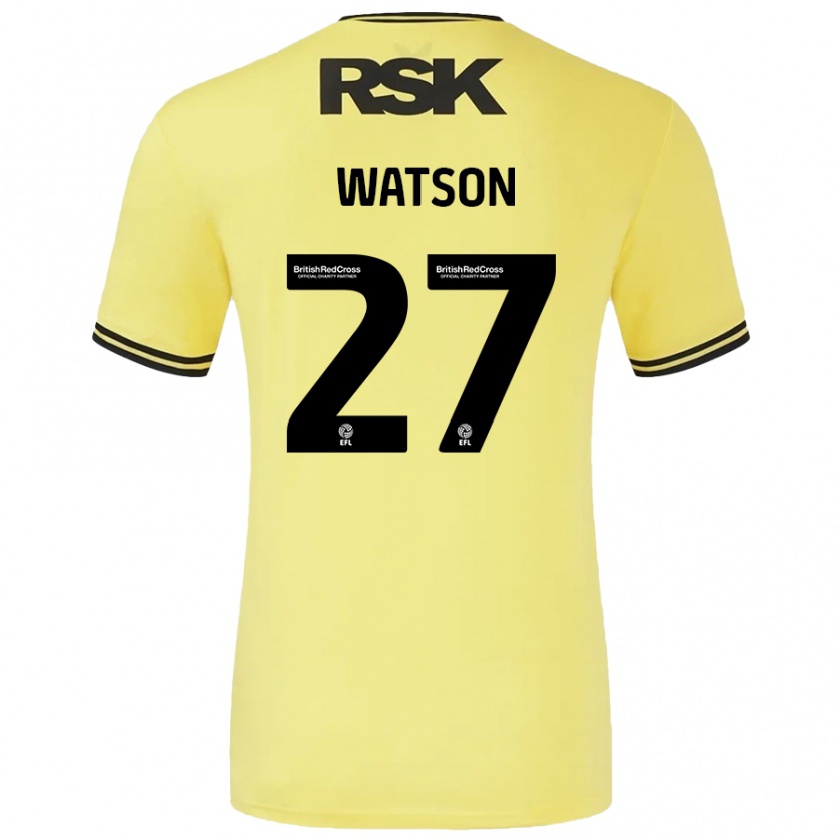 Kandiny Heren Tennai Watson #27 Geel Zwart Uitshirt Uittenue 2024/25 T-Shirt België