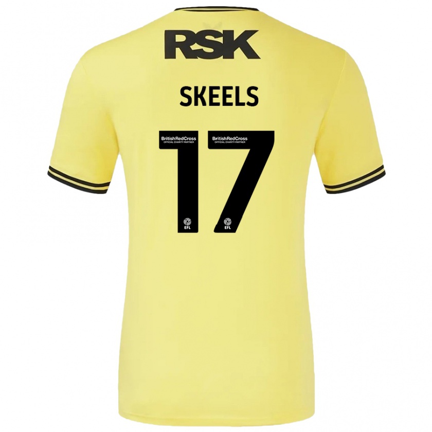 Kandiny Herren Kiera Skeels #17 Gelb Schwarz Auswärtstrikot Trikot 2024/25 T-Shirt Österreich