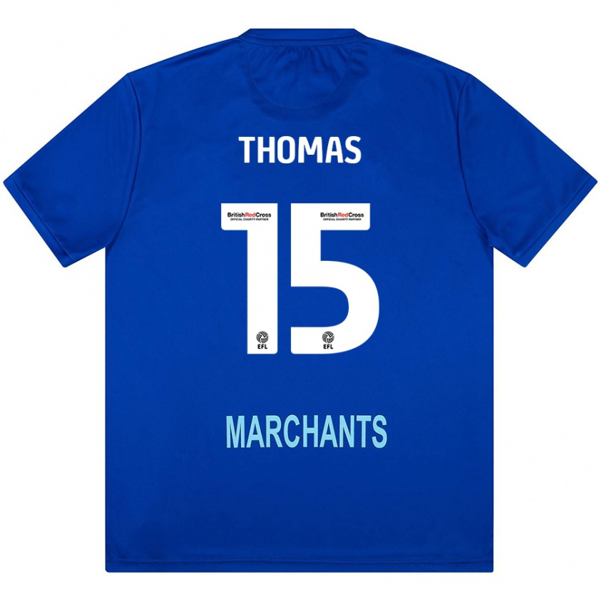 Kandiny Homem Camisola Jordan Thomas #15 Verde Alternativa 2024/25 Camisa Brasil