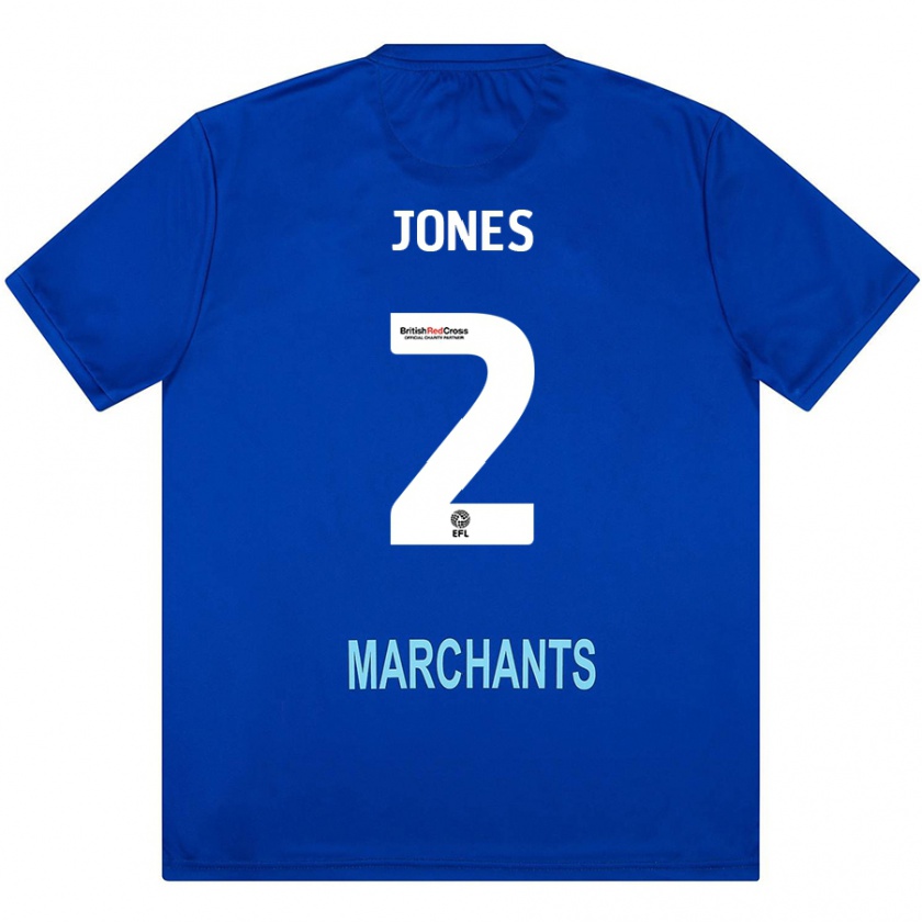 Kandiny Hombre Camiseta Courtney Jones #2 Verde 2ª Equipación 2024/25 La Camisa