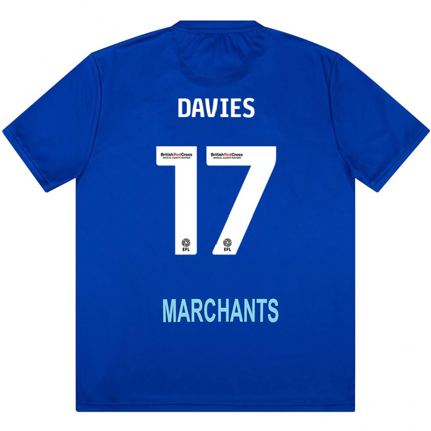 Kandiny Hombre Camiseta Annabel Davies #17 Verde 2ª Equipación 2024/25 La Camisa