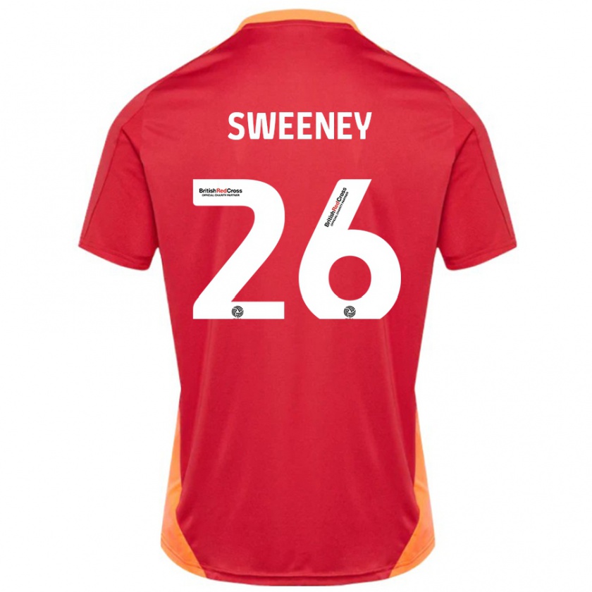 Kandiny Herren Pierce Sweeney #26 Blau Cremeweiß Auswärtstrikot Trikot 2024/25 T-Shirt Österreich