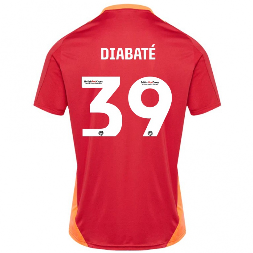 Kandiny Uomo Maglia Cheick Diabaté #39 Blu Bianco Sporco Kit Gara Away 2024/25 Maglietta