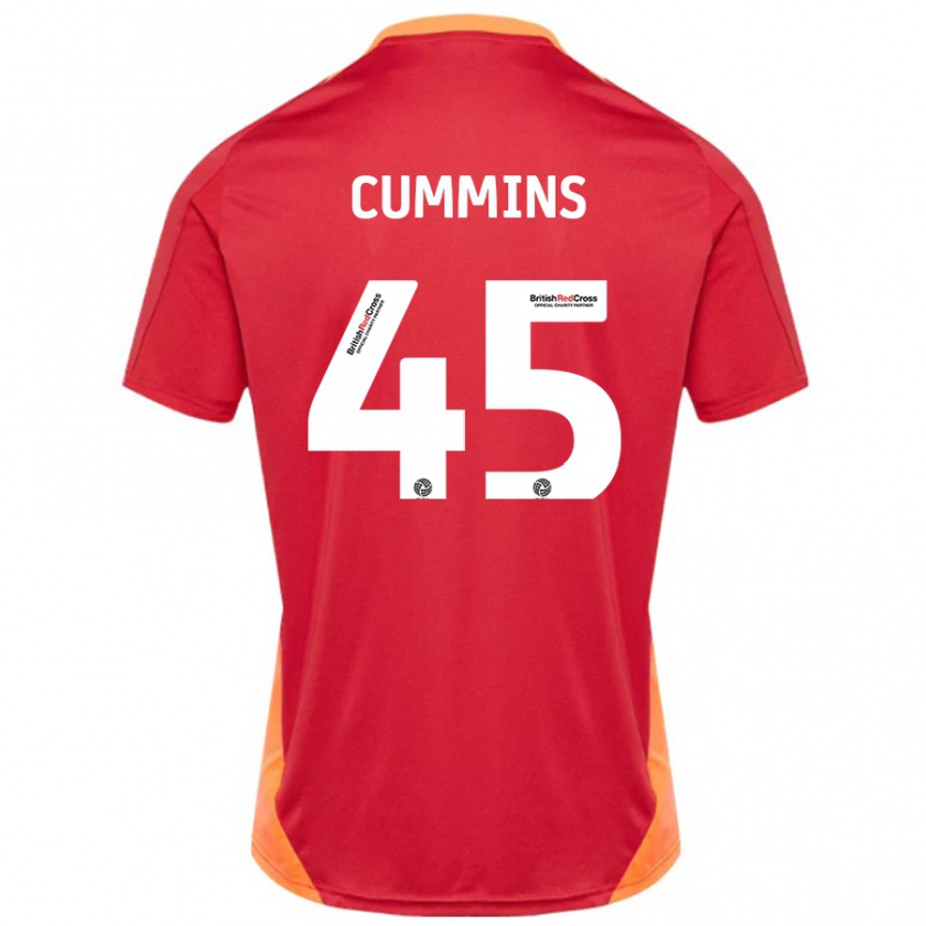 Kandiny Herren Charlie Cummins #45 Blau Cremeweiß Auswärtstrikot Trikot 2024/25 T-Shirt Österreich