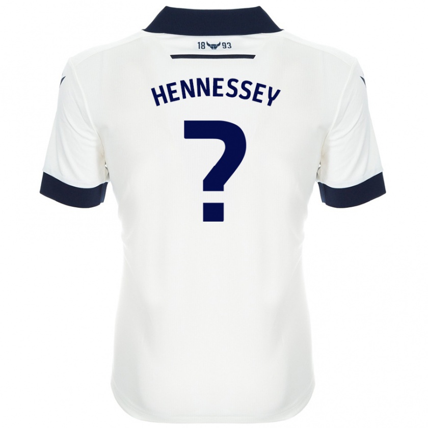 KandinyメンズLaura Hennessey#0ホワイト ネイビーブルーアウェイシャツ2024/25ジャージーユニフォーム