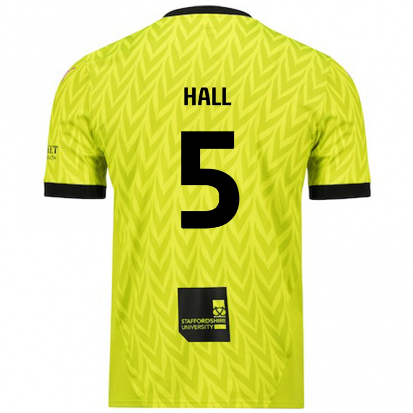 Kandiny Uomo Maglia Connor Hall #5 Verde Fluorescente Kit Gara Away 2024/25 Maglietta