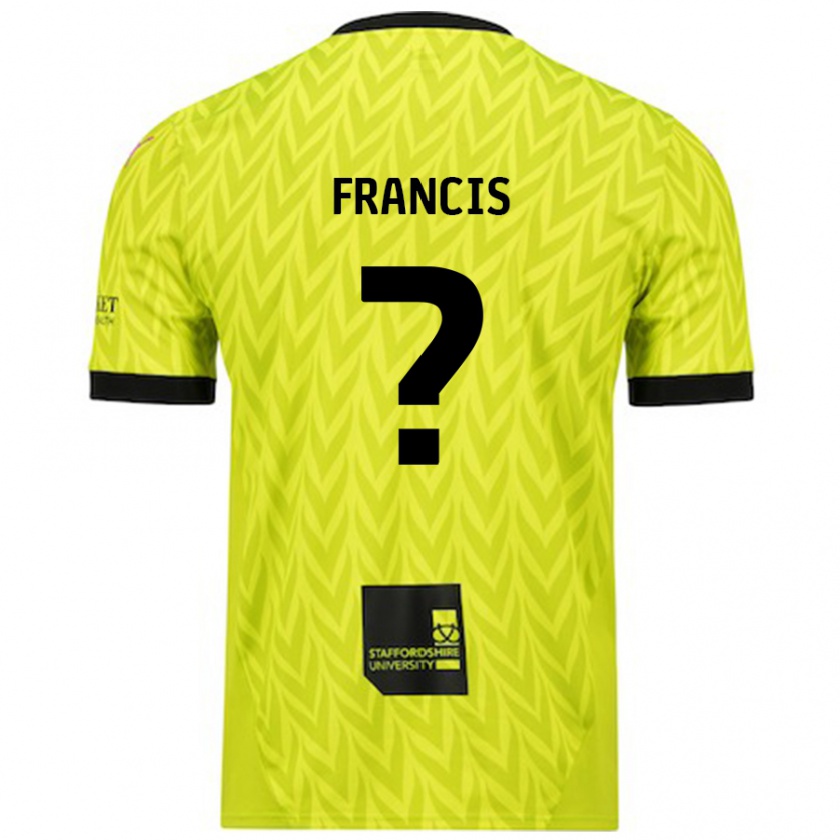 Kandiny Heren Louis Francis #0 Fluorescerend Groen Uitshirt Uittenue 2024/25 T-Shirt België