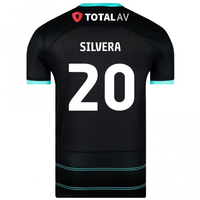 Kandiny Herren Sam Silvera #20 Schwarz Auswärtstrikot Trikot 2024/25 T-Shirt Österreich