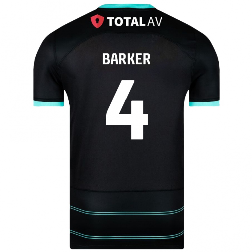 Kandiny Herren Sophie Barker #4 Schwarz Auswärtstrikot Trikot 2024/25 T-Shirt Österreich