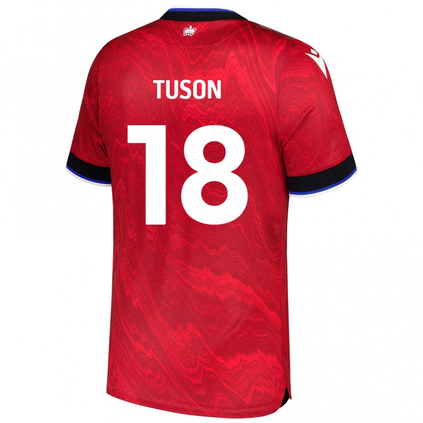 Kandiny Uomo Maglia Freya Meadows-Tuson #18 Rosso Nero Kit Gara Away 2024/25 Maglietta