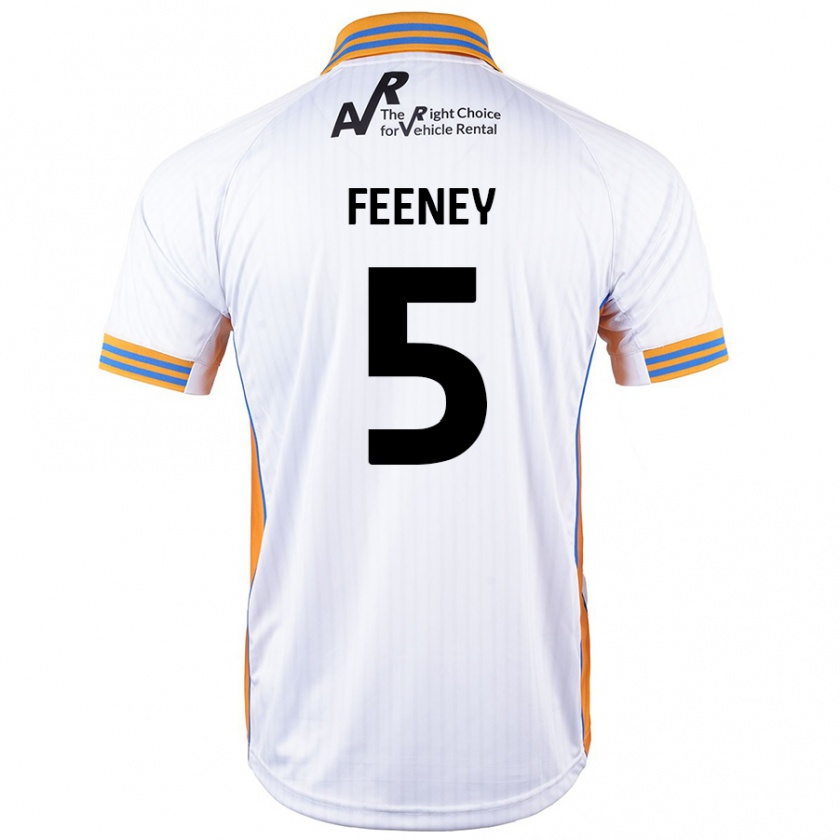 Kandiny Herren Morgan Feeney #5 Weiß Auswärtstrikot Trikot 2024/25 T-Shirt Österreich