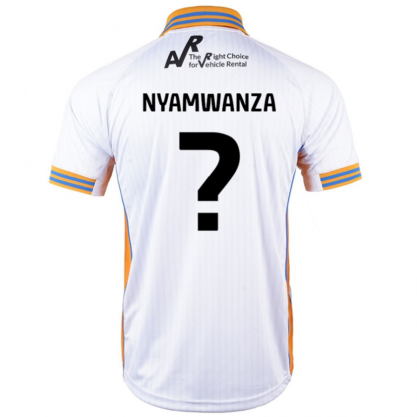 Kandiny Uomo Maglia Simba Nyamwanza #0 Bianco Kit Gara Away 2024/25 Maglietta