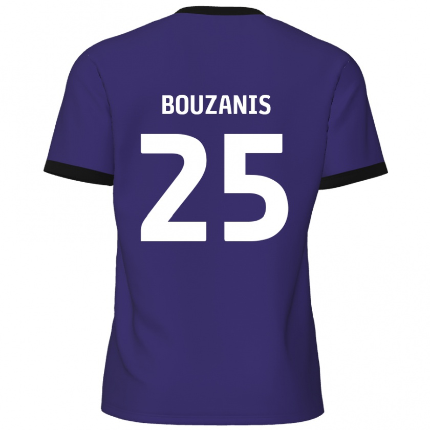 Kandiny Herren Dean Bouzanis #25 Lila Auswärtstrikot Trikot 2024/25 T-Shirt Österreich