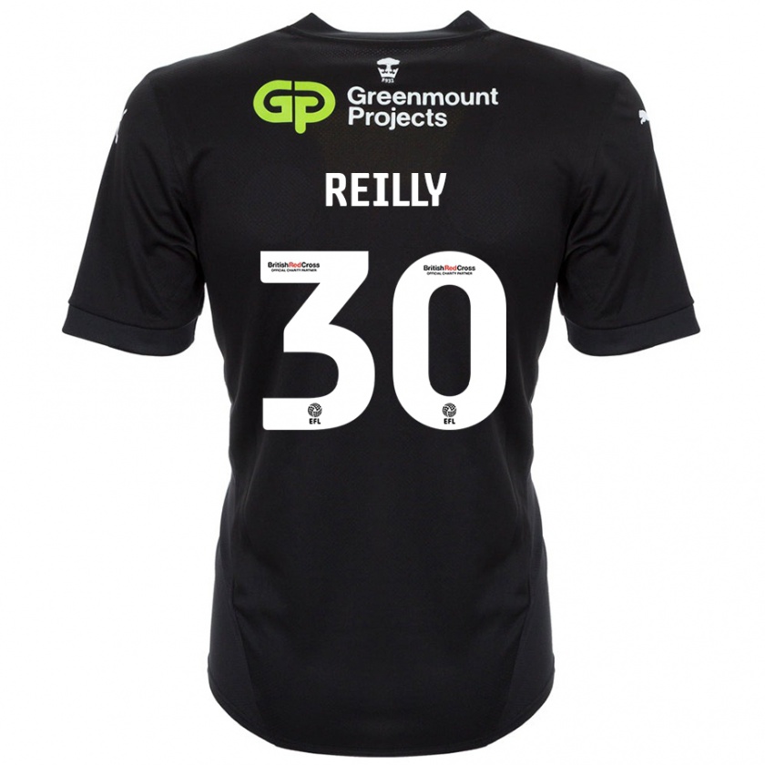 Kandiny Hombre Camiseta Jack Reilly #30 Negro 2ª Equipación 2024/25 La Camisa México