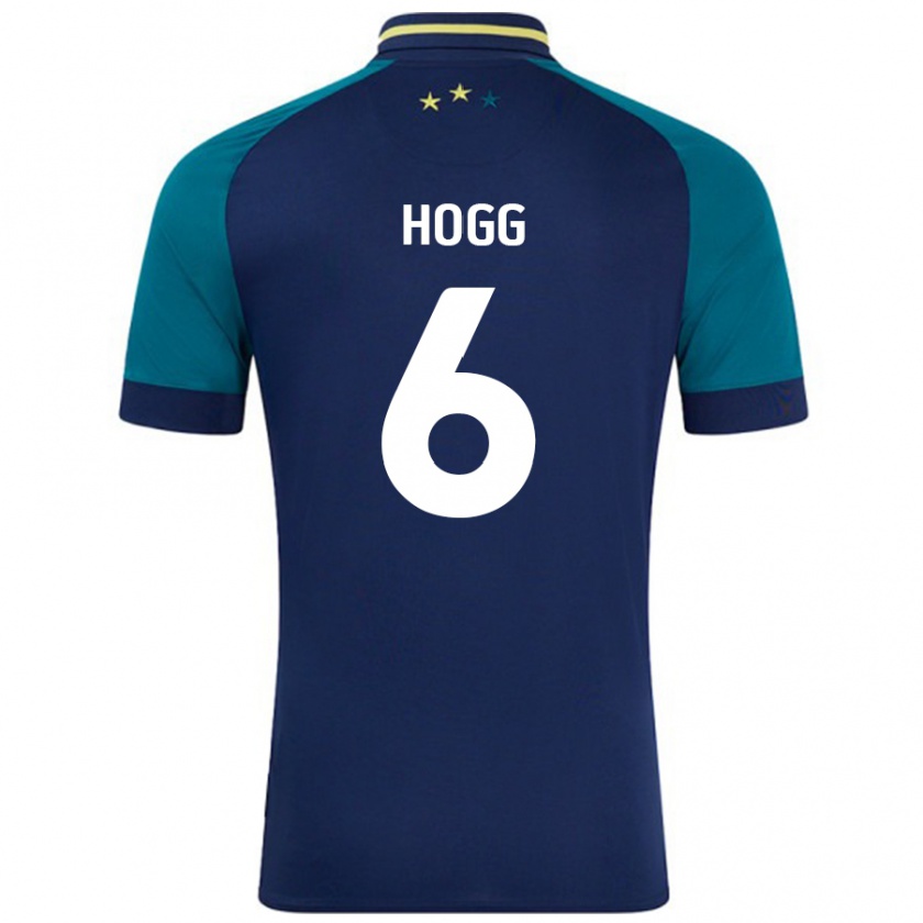 Kandiny Hombre Camiseta Jonathan Hogg #6 Azul Marino Verde Oscuro 2ª Equipación 2024/25 La Camisa