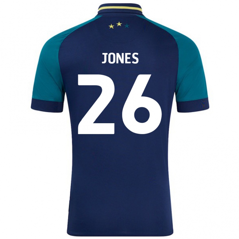 KandinyメンズPatrick Jones#26ネイビー ダークグリーンアウェイシャツ2024/25ジャージーユニフォーム