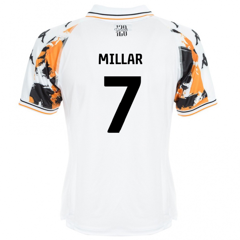 Kandiny Hombre Camiseta Liam Millar #7 Blanco 2ª Equipación 2024/25 La Camisa