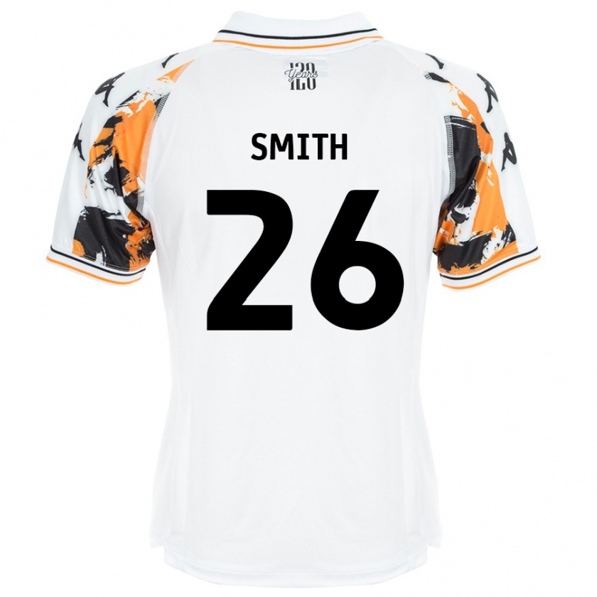 Kandiny Uomo Maglia Andy Smith #26 Bianco Kit Gara Away 2024/25 Maglietta