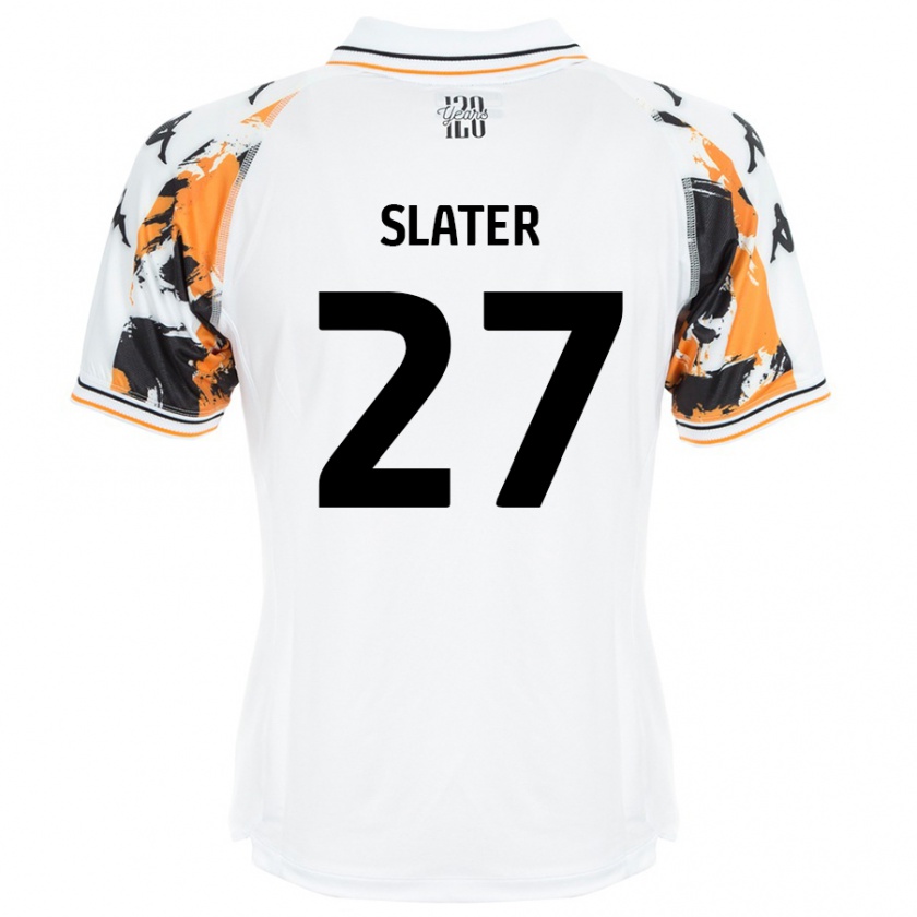 Kandiny Hombre Camiseta Regan Slater #27 Blanco 2ª Equipación 2024/25 La Camisa