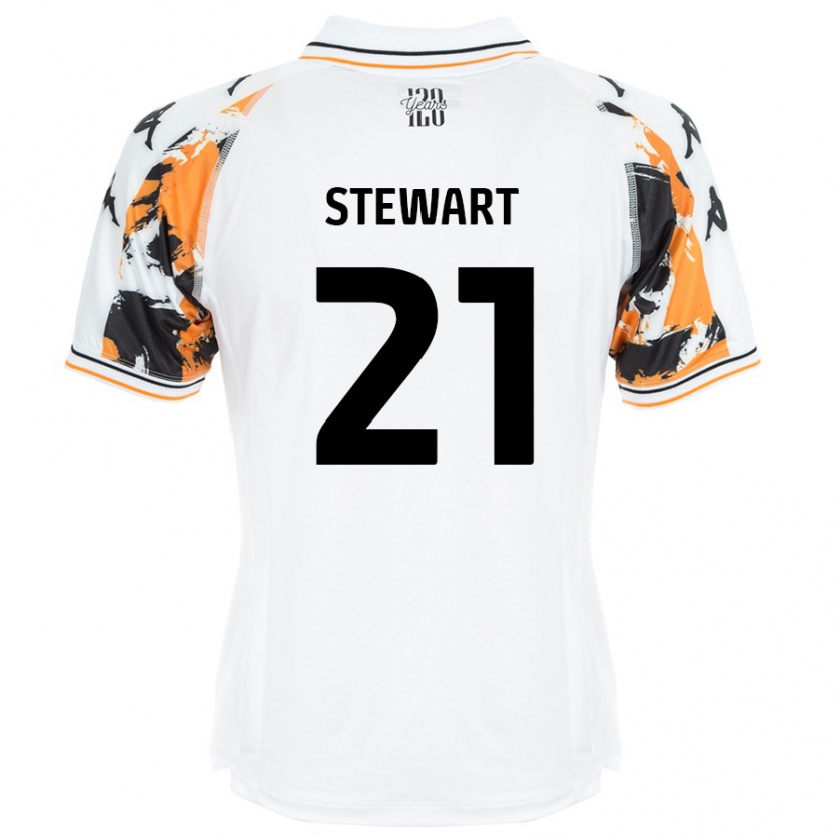 Kandiny Hombre Camiseta Alice Stewart #21 Blanco 2ª Equipación 2024/25 La Camisa