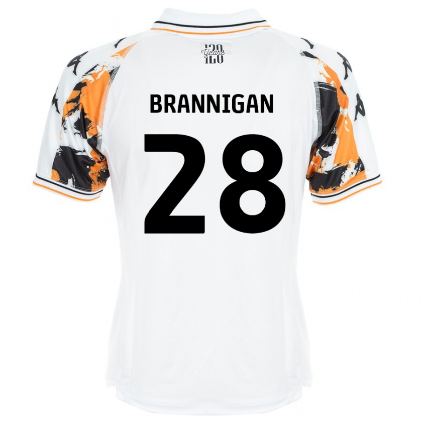 Kandiny Hombre Camiseta Aoife Brannigan #28 Blanco 2ª Equipación 2024/25 La Camisa