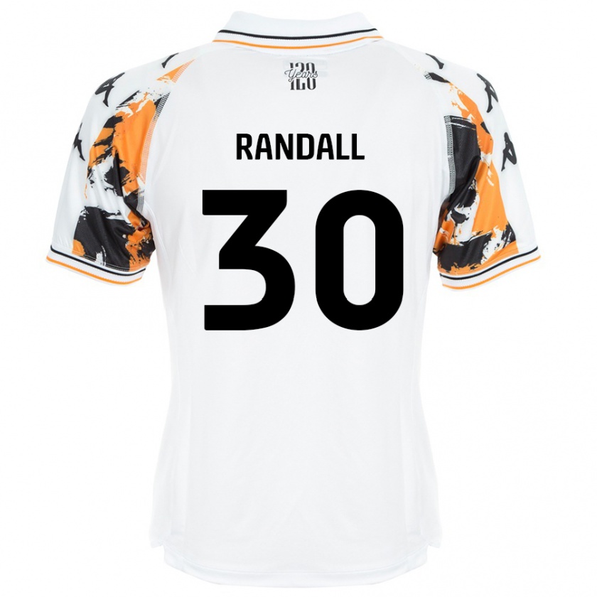 Kandiny Hombre Camiseta Jennifer Randall #30 Blanco 2ª Equipación 2024/25 La Camisa