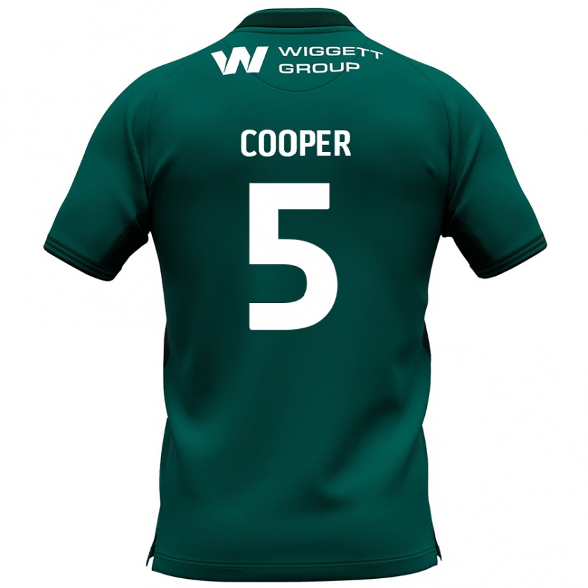 Kandiny Hombre Camiseta Jake Cooper #5 Verde 2ª Equipación 2024/25 La Camisa