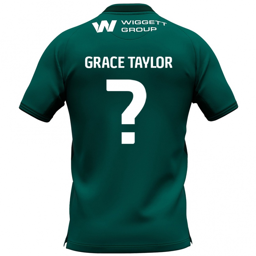 Kandiny Hombre Camiseta Grace Taylor #0 Verde 2ª Equipación 2024/25 La Camisa