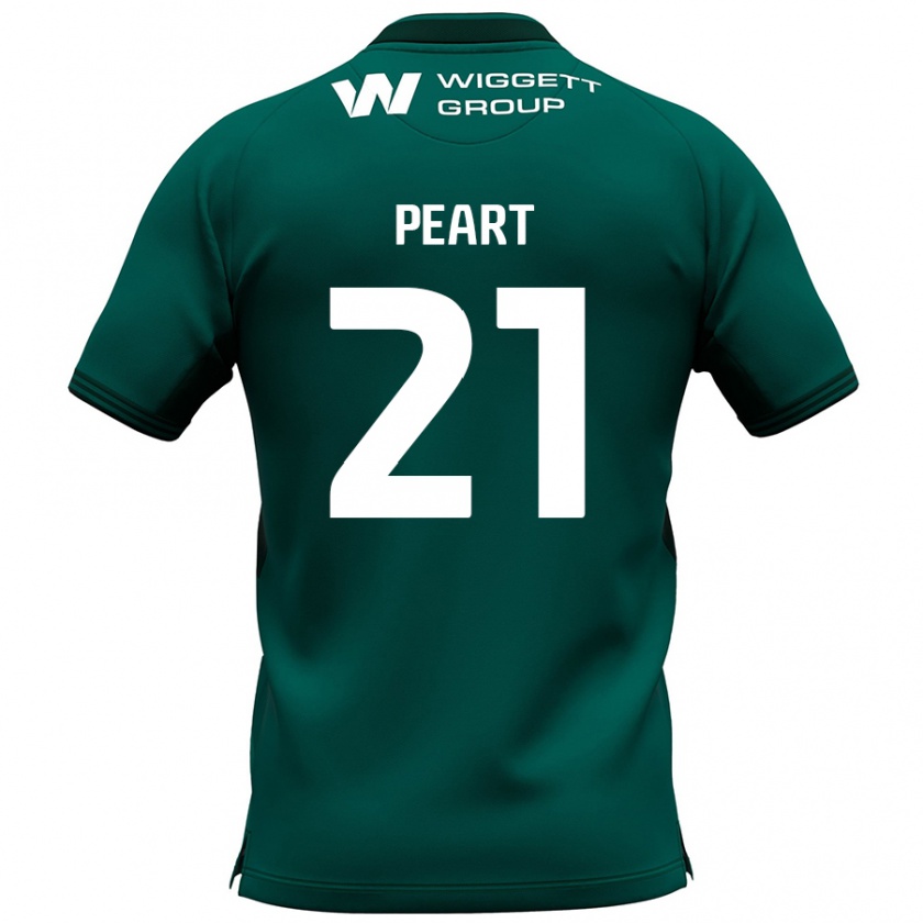 Kandiny Uomo Maglia Kalani Peart #21 Verde Kit Gara Away 2024/25 Maglietta